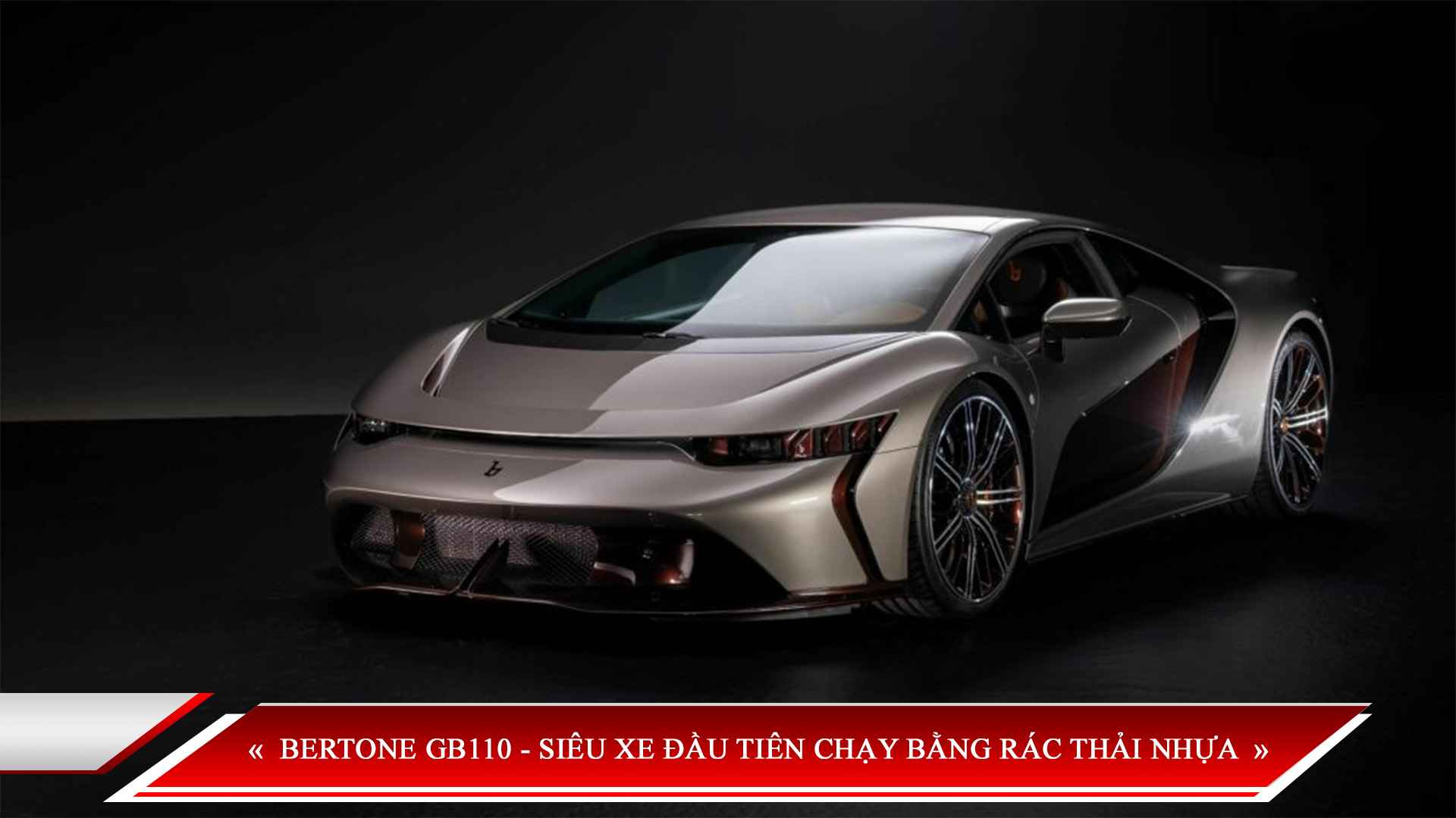 BERTONE GB110 - SIÊU XE ĐẦU TIÊN CHẠY BẰNG RÁC THẢI NHỰA